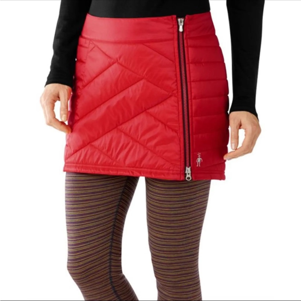 Smartwool Hibiscus Red Corbet 120 Mini Skirt Merino Smartloft L - XL